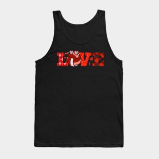 Volleyball Love Valentine Tank Top